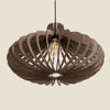 Kanji Lighting - Cooly Design Wooden Pendant Light bottom center view 