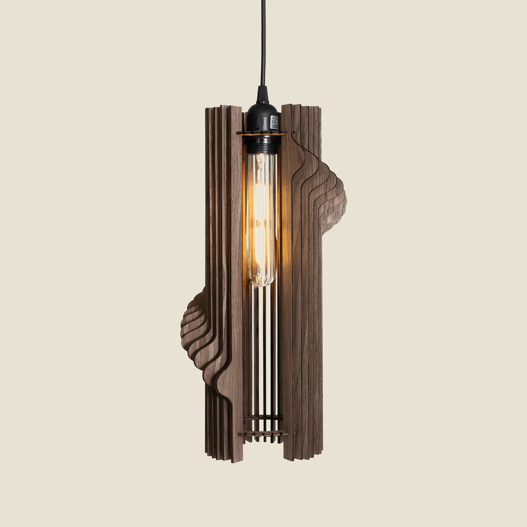 Kanji Lighting - Exmouth Design Wooden Pendant Light interview view