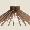 Kanji Lighting - Straddie Design Wooden Pendant Light closeup view 