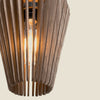 Torquay Design Wooden Pendant Light detailed view - Kanji Lighting