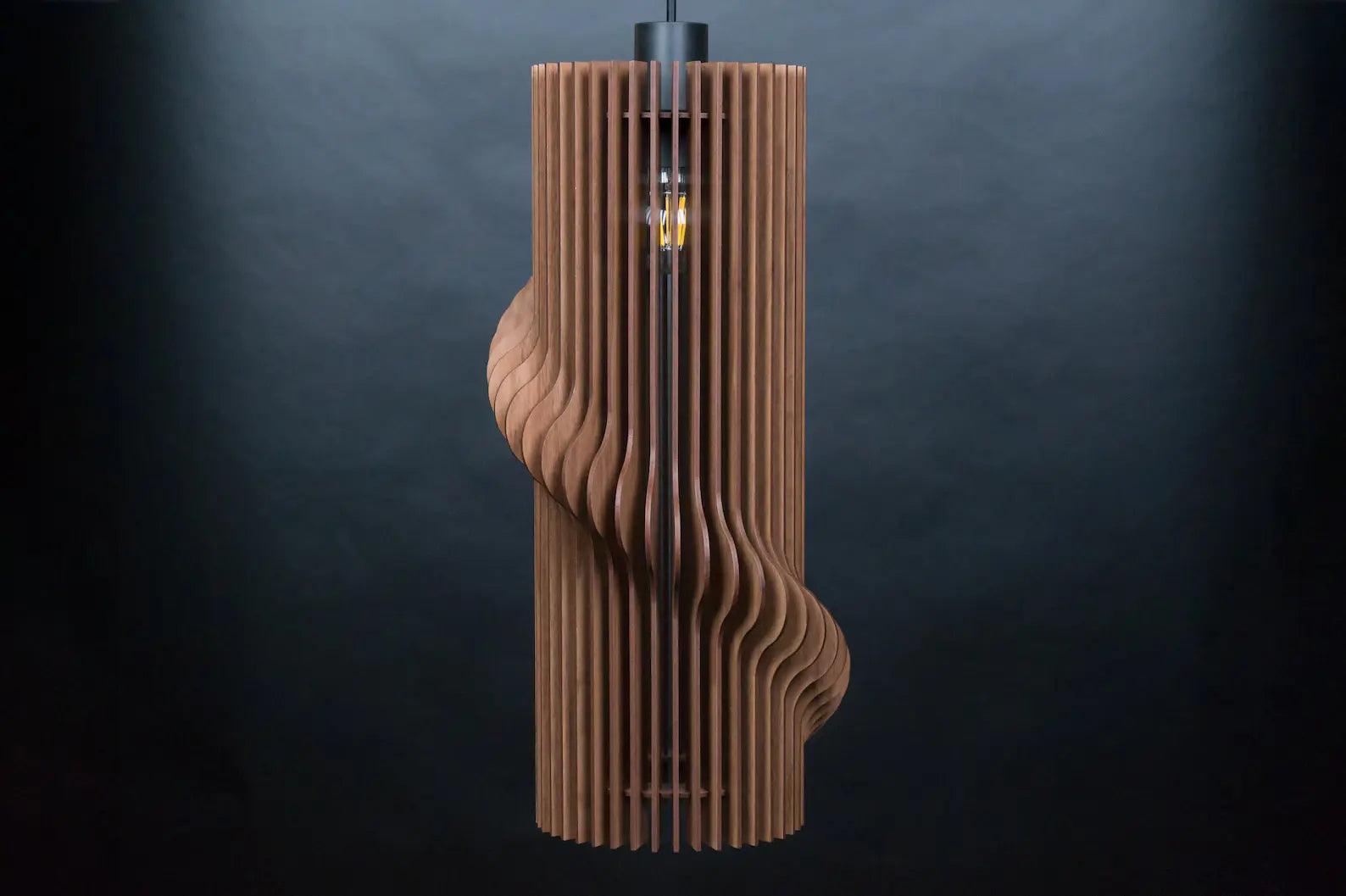 Wood Ceiling Lamp - Exmouth - Loloma